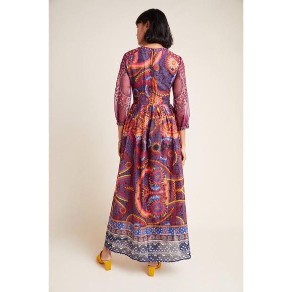 Anthropologie Maren Embroidered Maxi Dress - Picture 5 of 5